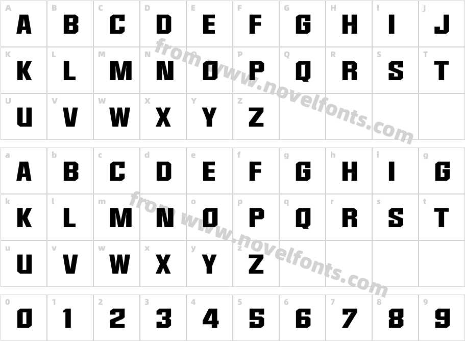 MXSQUADDemoRegularCharacter Map