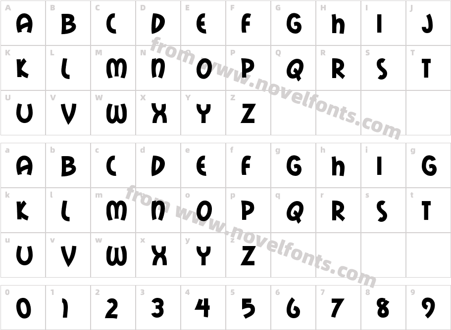 MailRayStuffCharacter Map