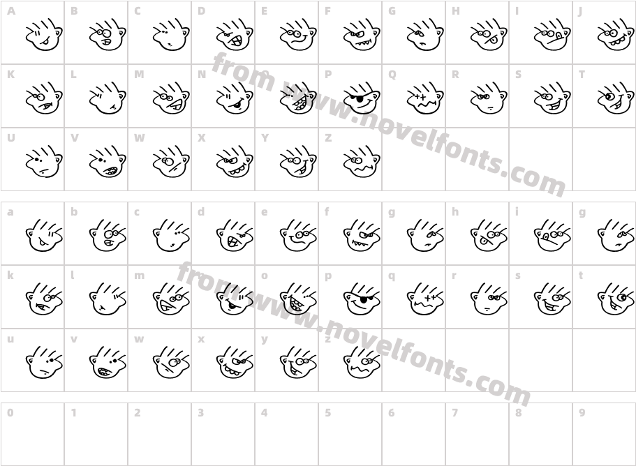 ManymoodsofMoeCharacter Map