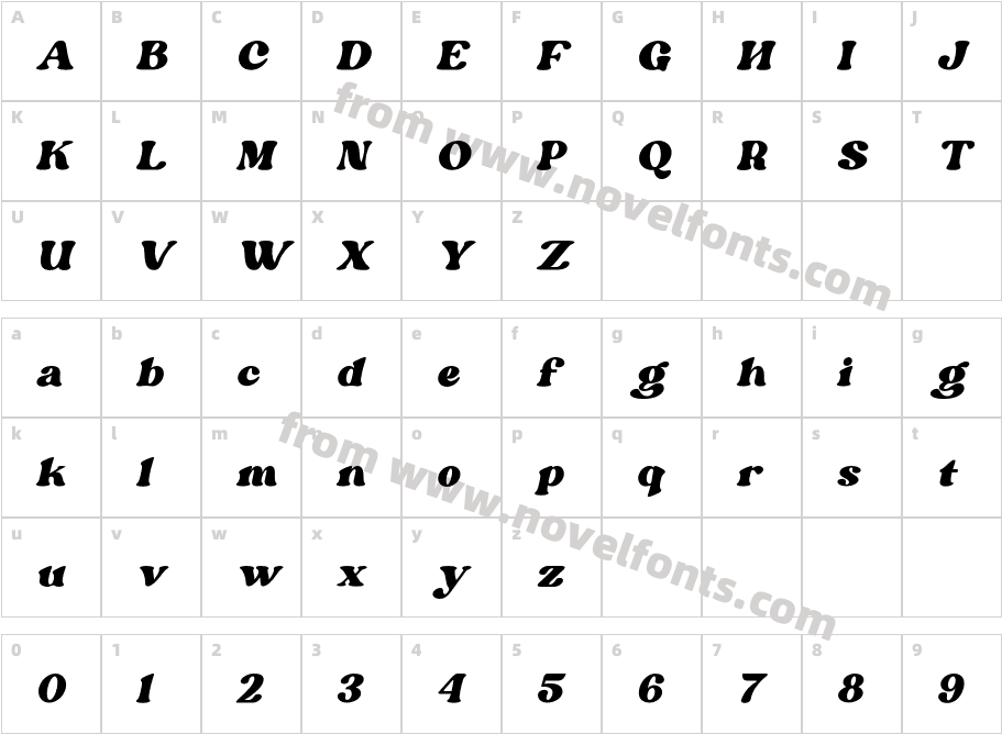 Margin-ItalicCharacter Map