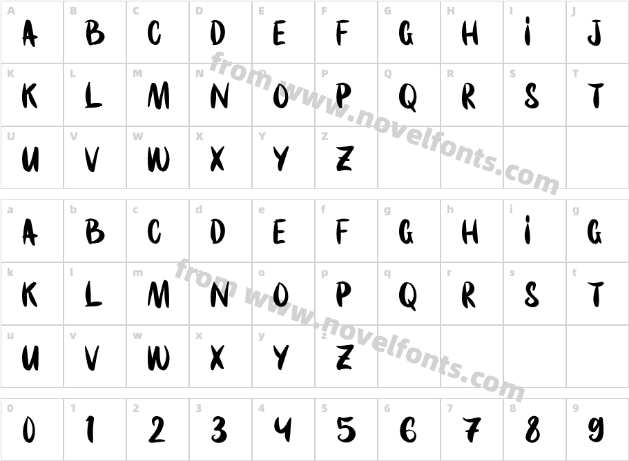 Marker Line - Personal UseCharacter Map