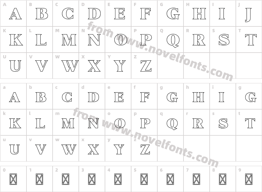 MarquesFree-OutlineCharacter Map