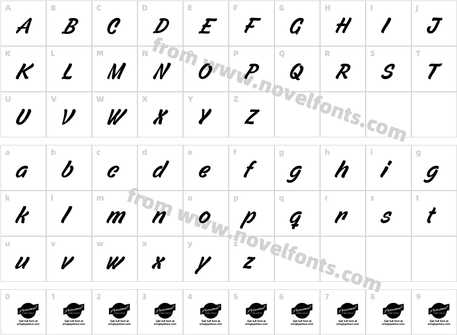 Filbert Color Personal UseCharacter Map