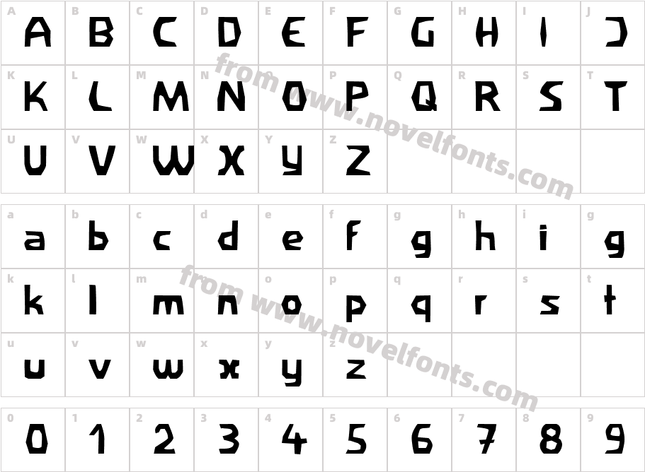 FiliratorCharacter Map