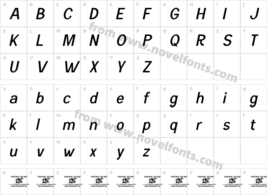 MentaSans-ItalicCharacter Map