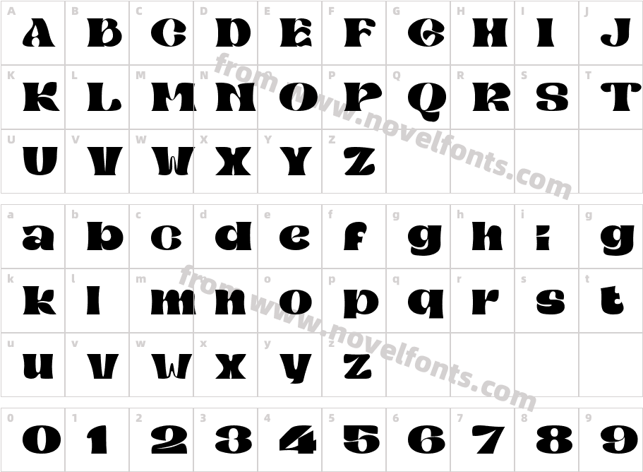 MibaguyCharacter Map