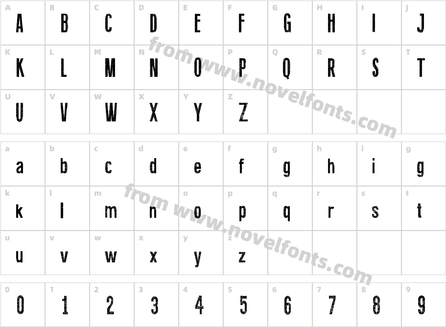 Fine ErodedCharacter Map