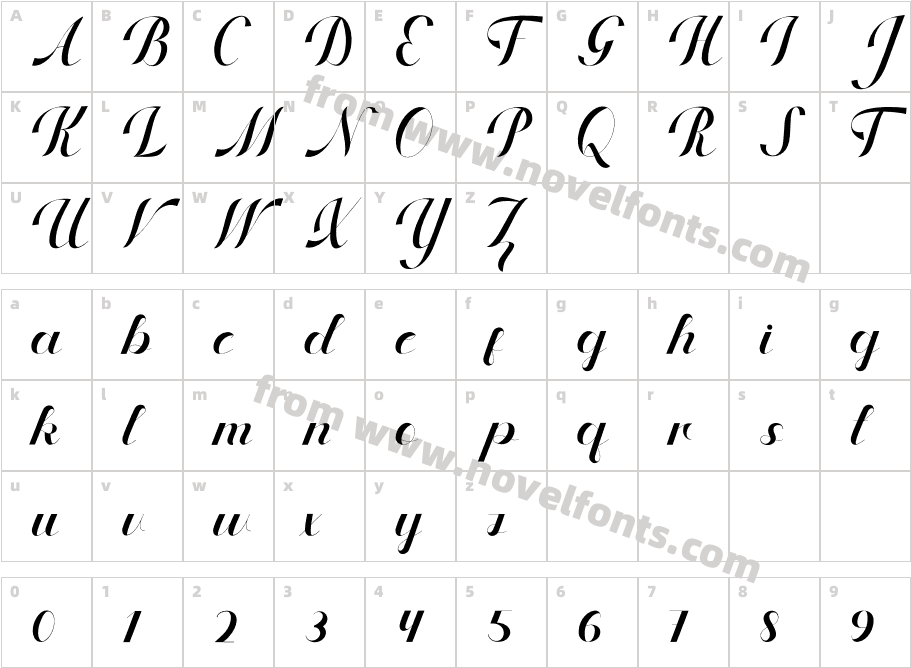 MicklonaRegularCharacter Map