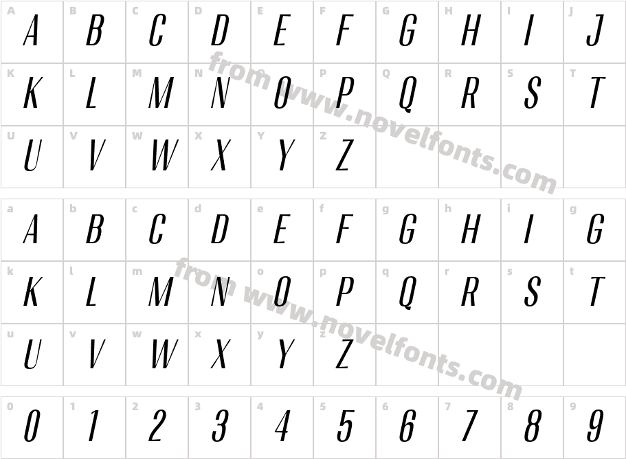 Migha-CondensedCNTRSlantCharacter Map