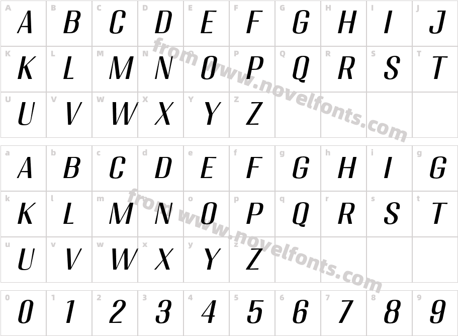 Migha-SemiExpandedCNTRSlantCharacter Map