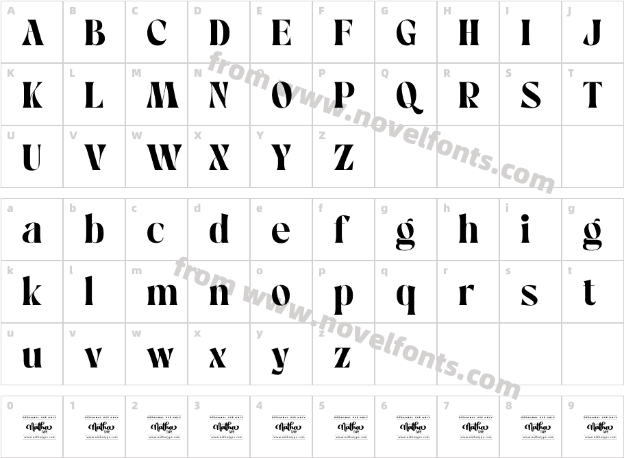 Miracle Fairway Personal UseCharacter Map