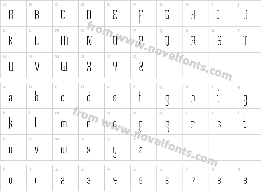 MisfortuneCharacter Map