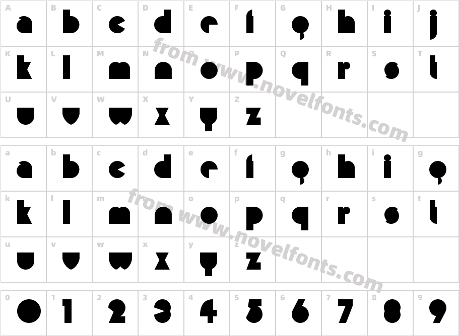 Misirlou-RegularCharacter Map