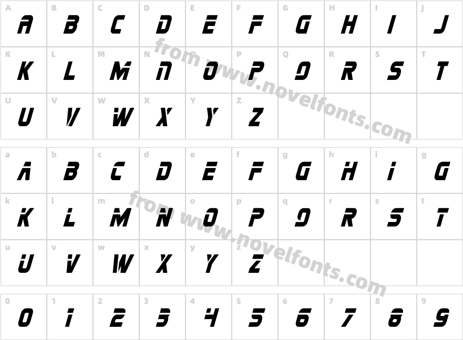 MissionDangerCondensedItal-eZ01BCharacter Map