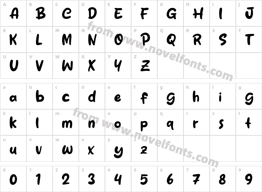 Misty StyleCharacter Map