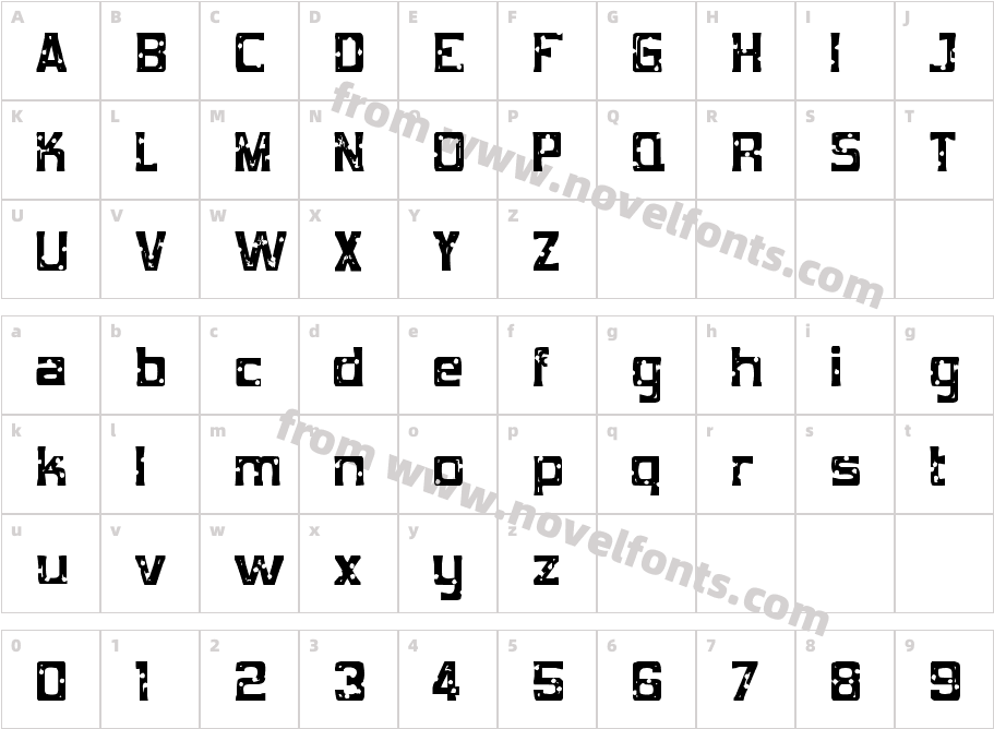 MobConcrete-RegularCharacter Map