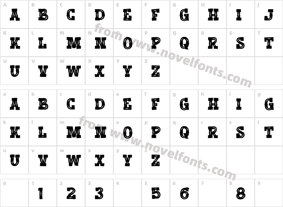 ModernCowboysRegularCharacter Map