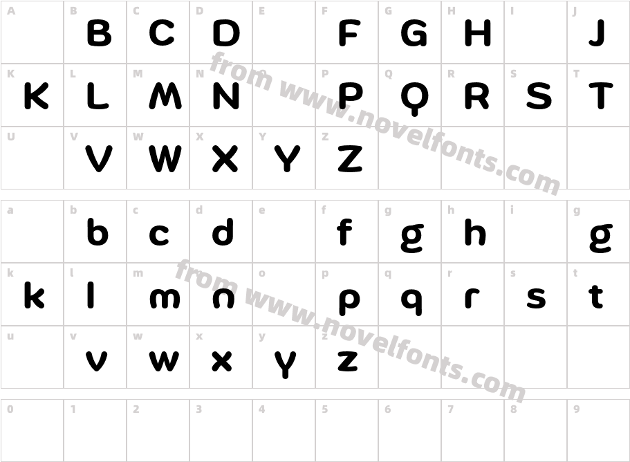 MommiDEMO-SemiBoldCharacter Map