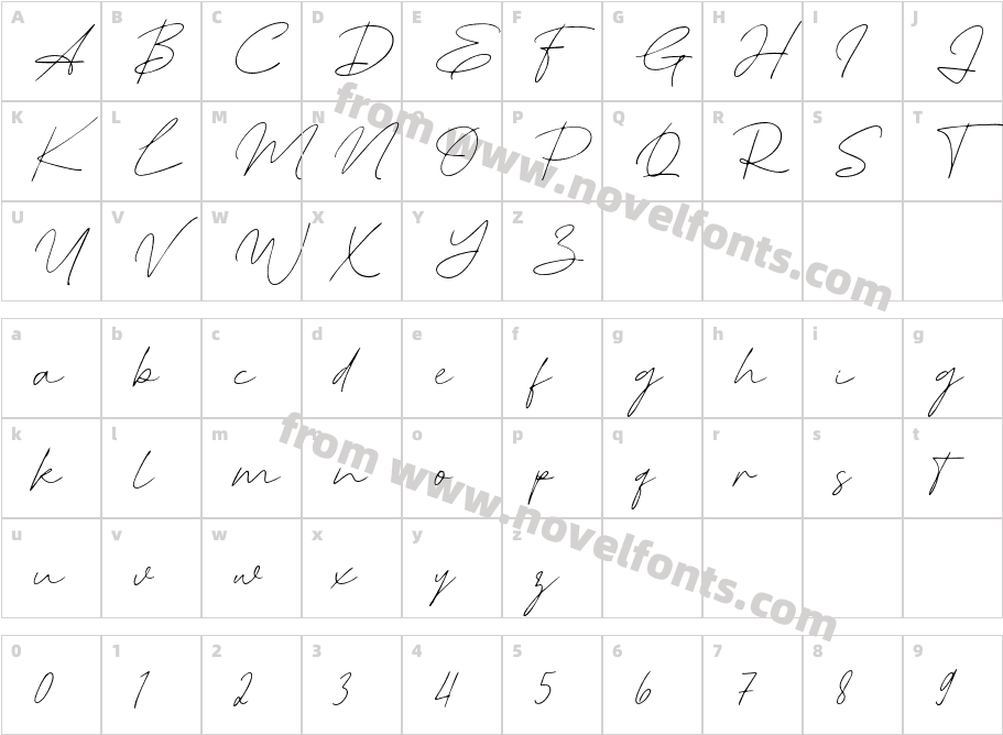 Monday JulyCharacter Map