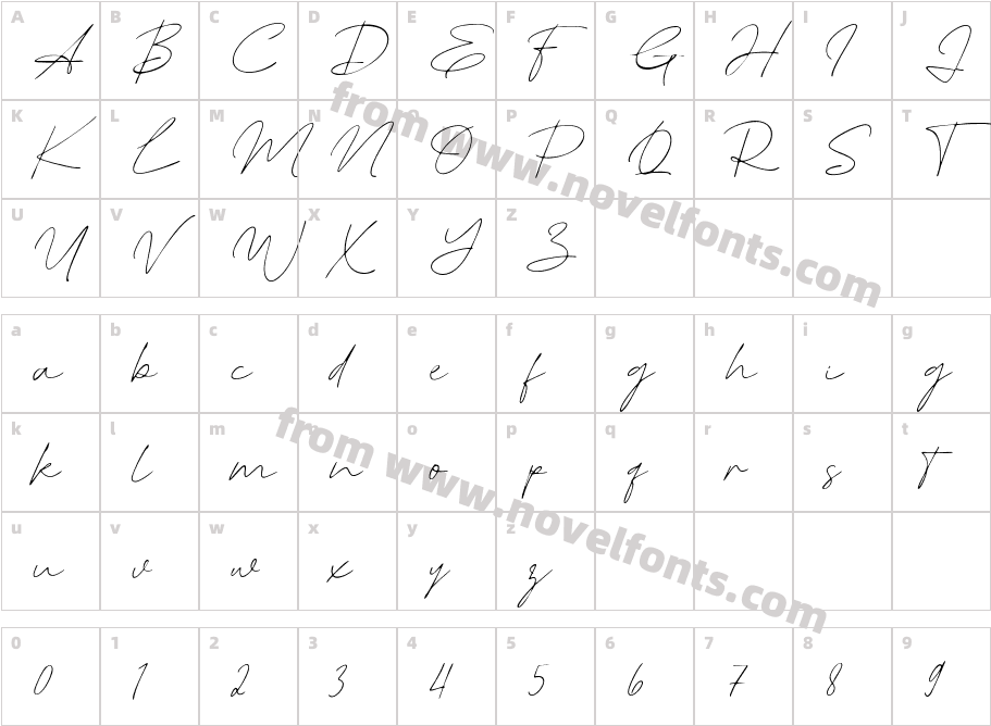 Monday JulyCharacter Map