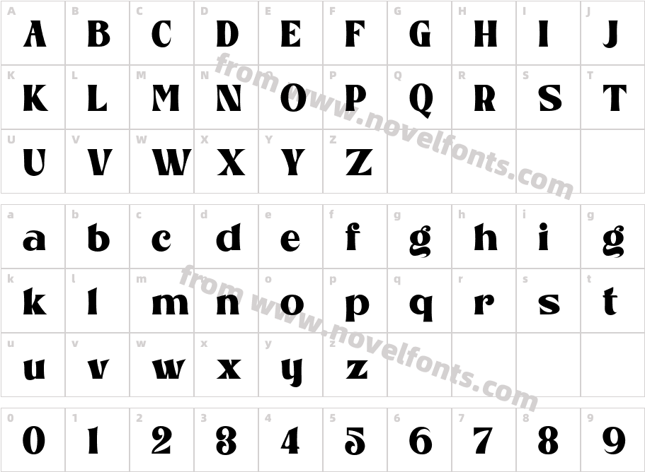 MonteyaRegular-ZVRoqCharacter Map