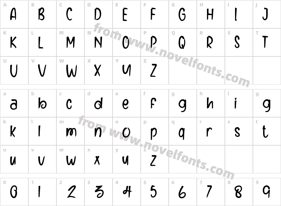 Monthly-ow234Character Map