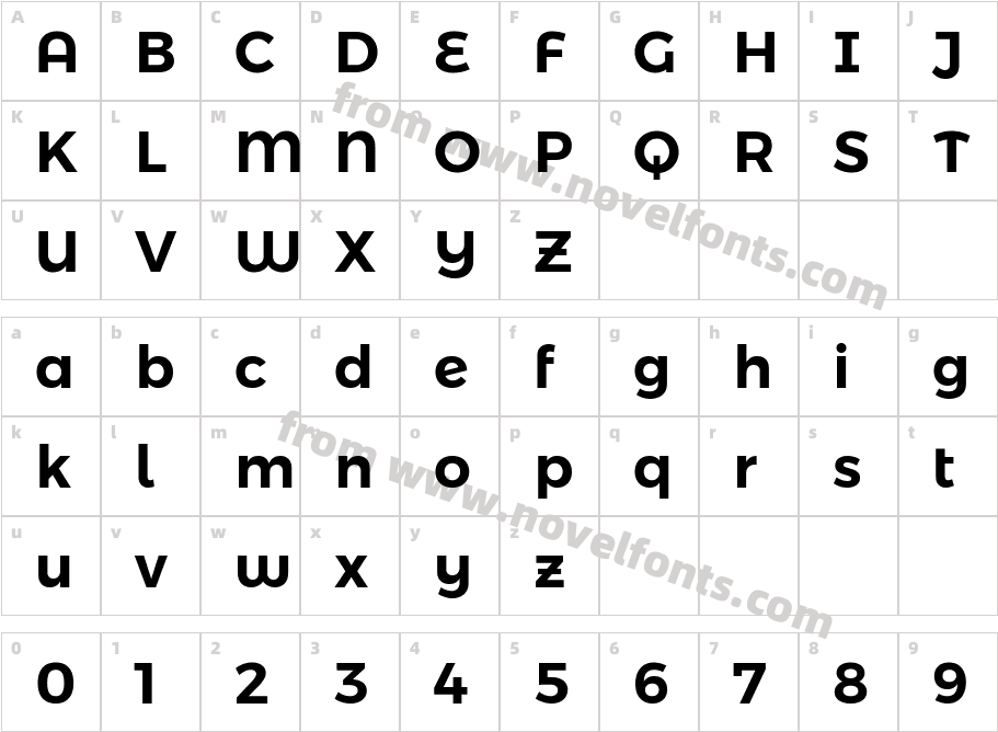 Montserrat Alternates SemiBoldCharacter Map