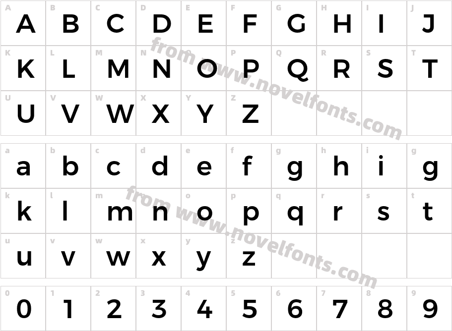 Montserrat MediumCharacter Map