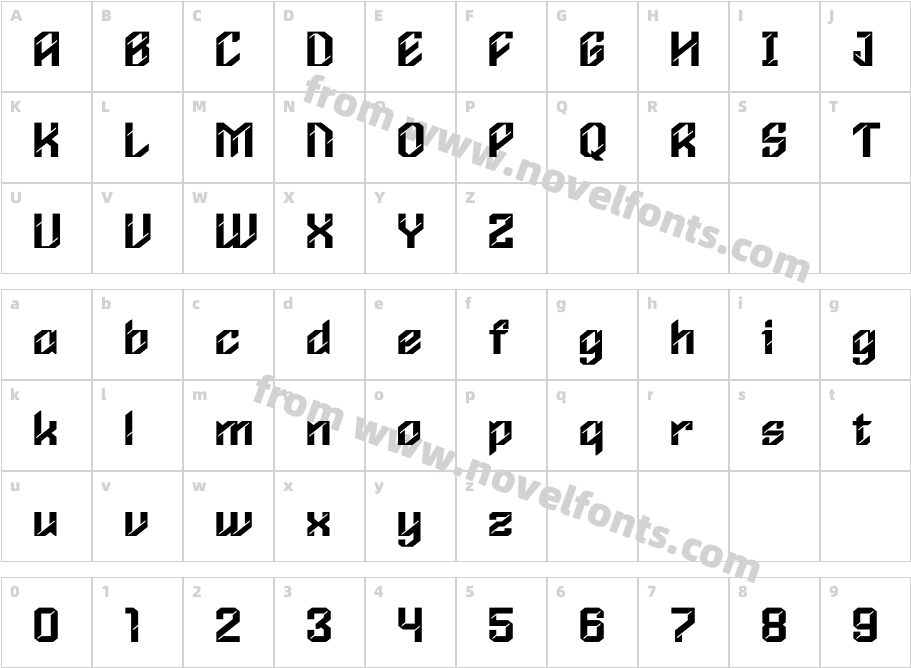 MoonstrikeCharacter Map