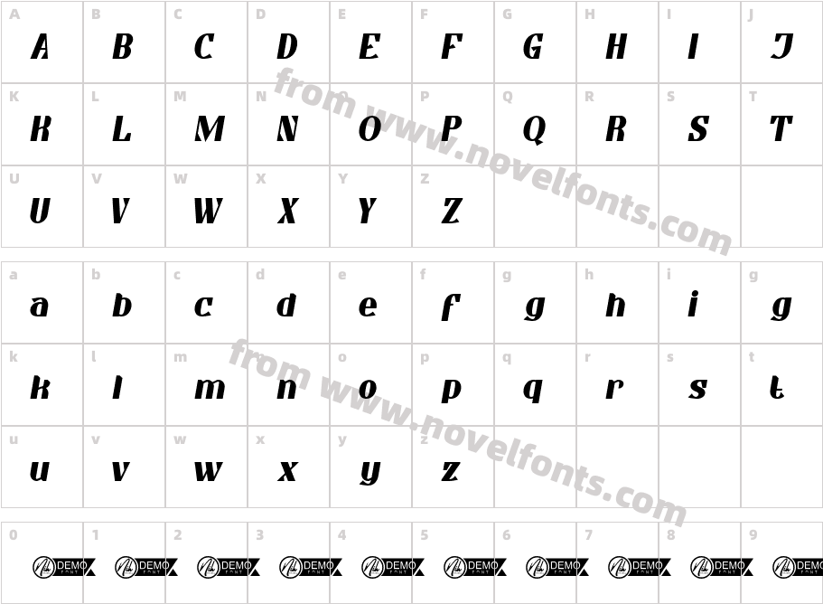 MorgantowndemoBoldItalic-BW2jxCharacter Map