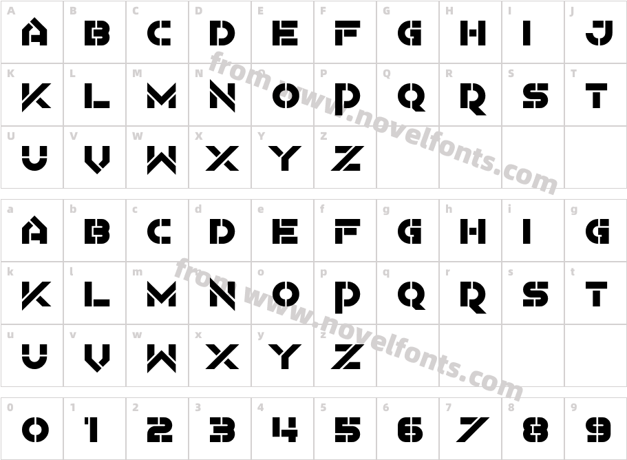 MothercodeCharacter Map