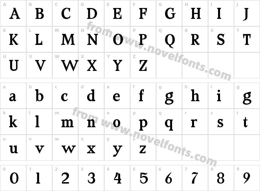 MouvereBold-VG9EBCharacter Map