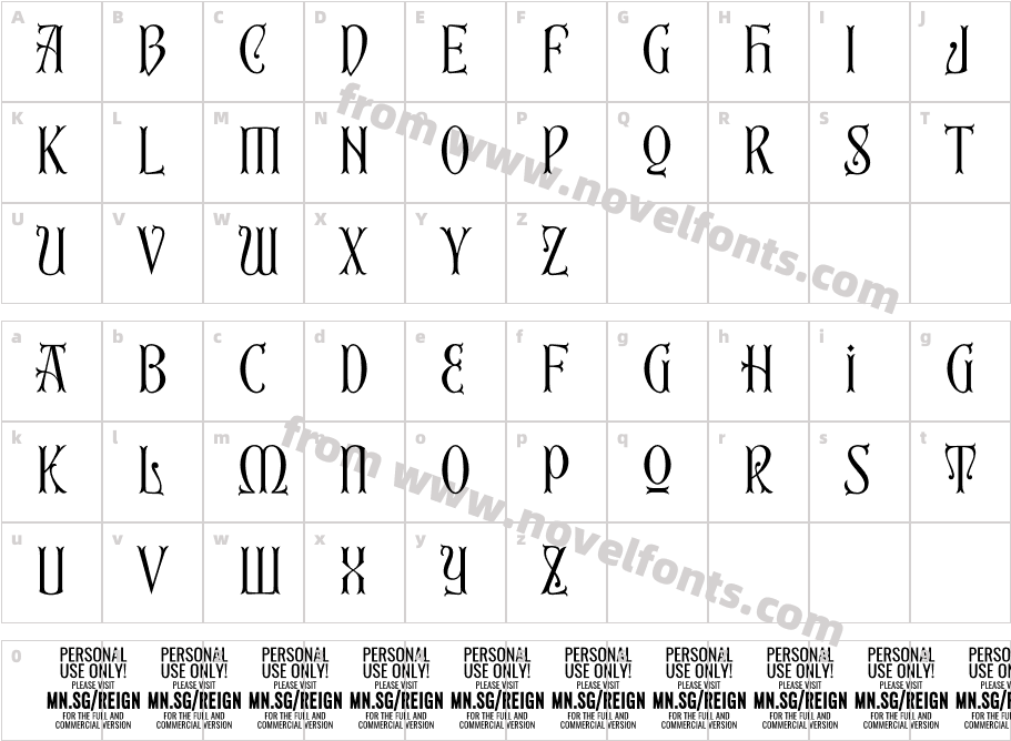 First Reign PERSONAL USE ONLY ThinCharacter Map