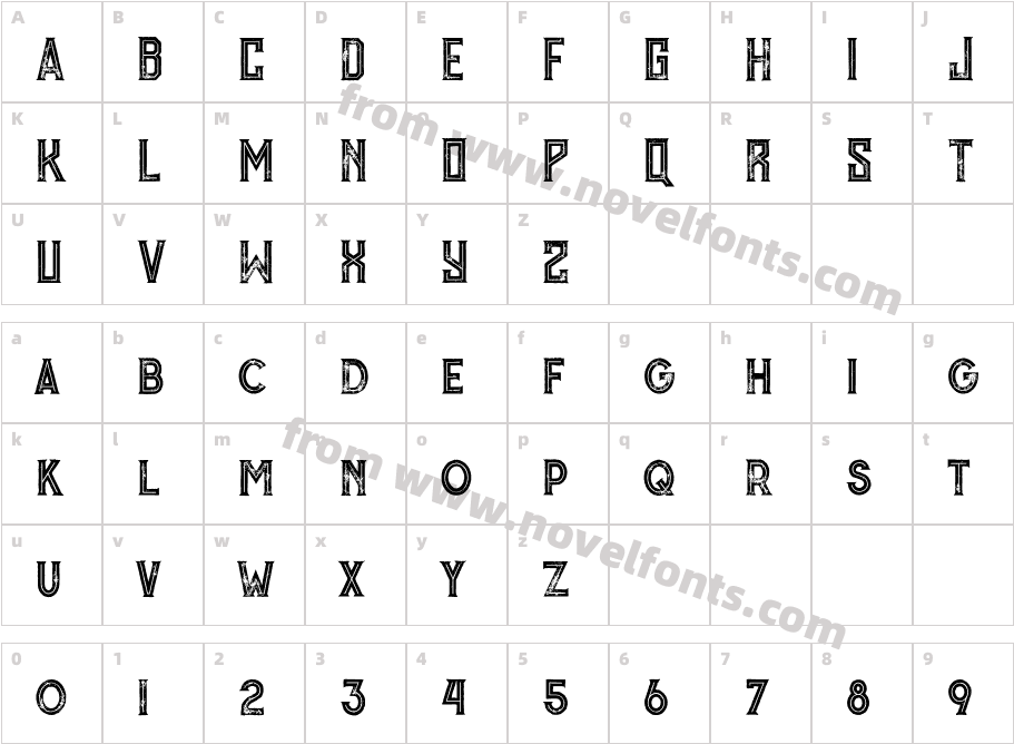 MurrayinlinegrungeCharacter Map