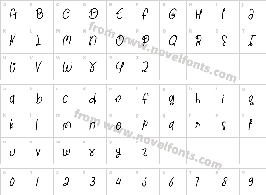 FirstStrokeRegularCharacter Map