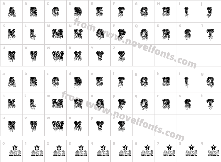 NAMEISMUD PERSONAL USECharacter Map