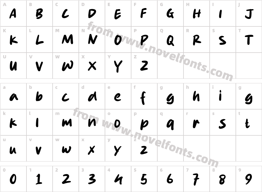 Fish StrikeCharacter Map