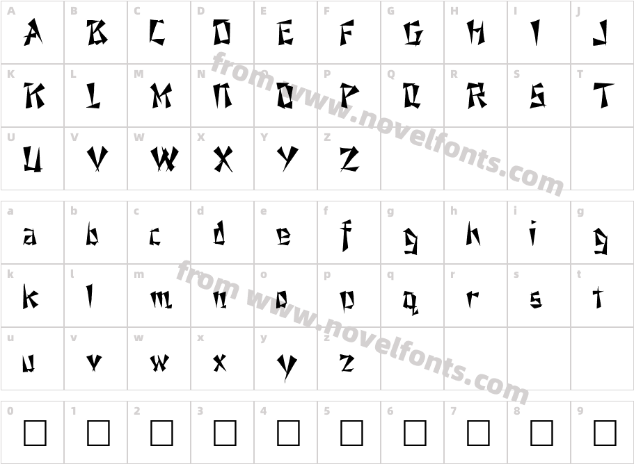 NEWTON RegularCharacter Map