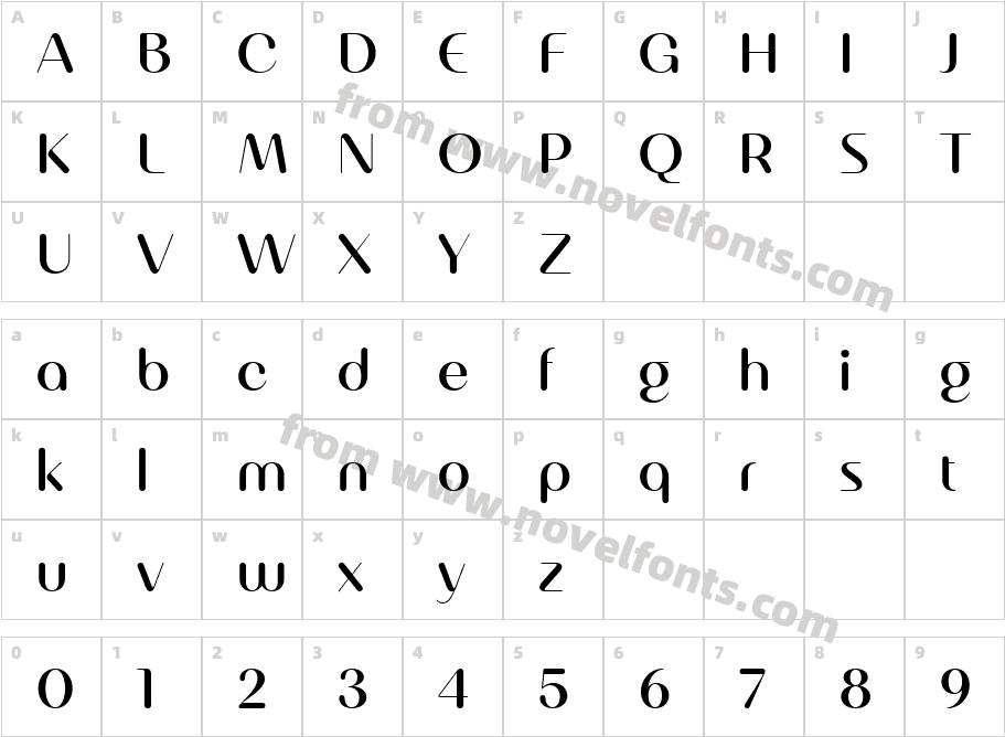 Nearo Rounded MediumCharacter Map