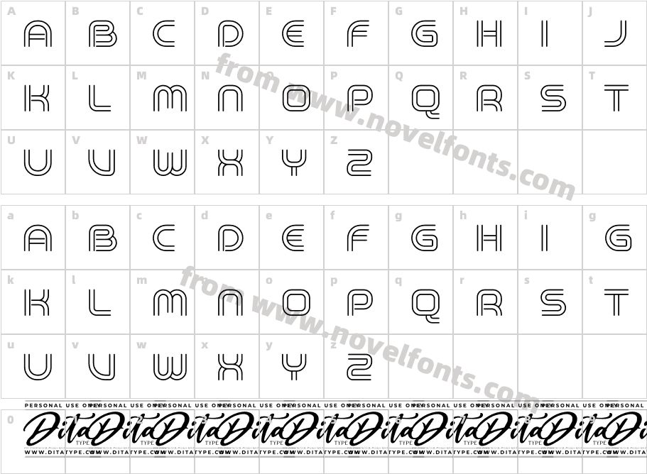 Neon BacklightCharacter Map