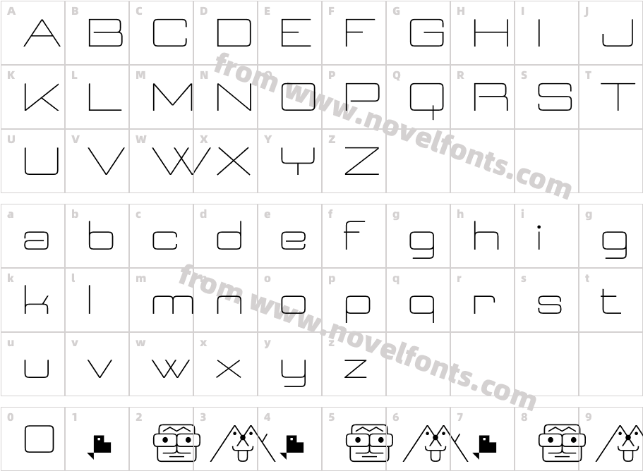 Neospace ExpandedCharacter Map