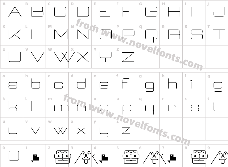 Neospace ExpandedCharacter Map