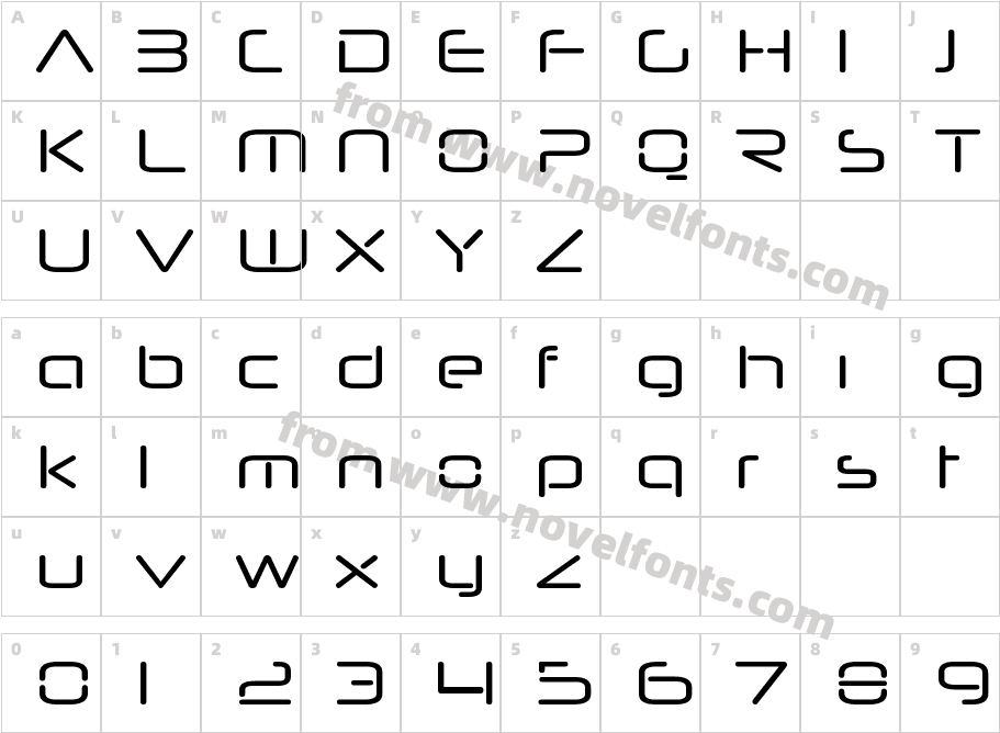 NeuropolNovaRg-RegularCharacter Map