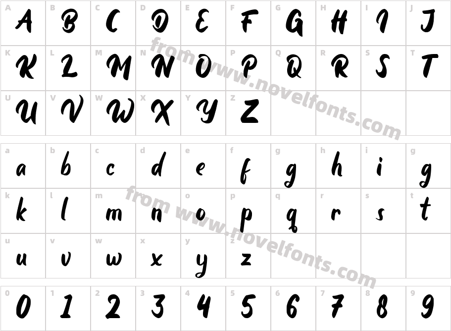 AgustaRegularCharacter Map