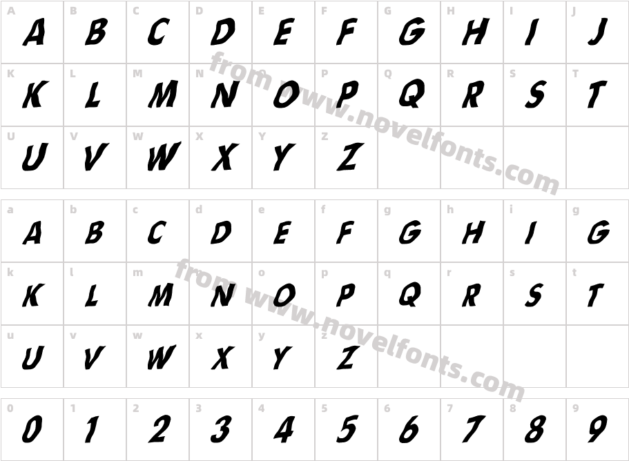 Flag (sRB)Character Map