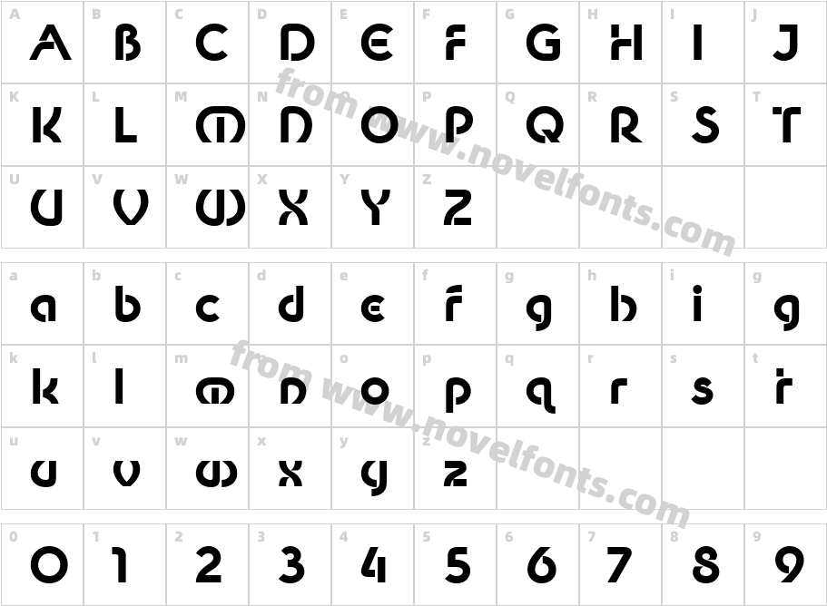 Newest Shape BoldCharacter Map