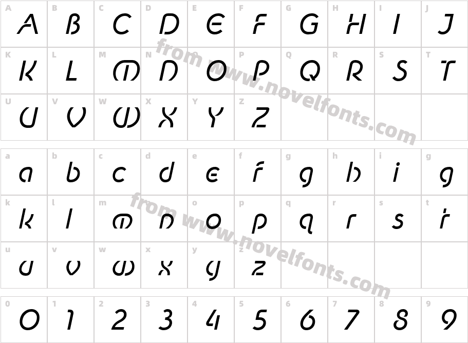 Newest Shape Book ObliqueCharacter Map