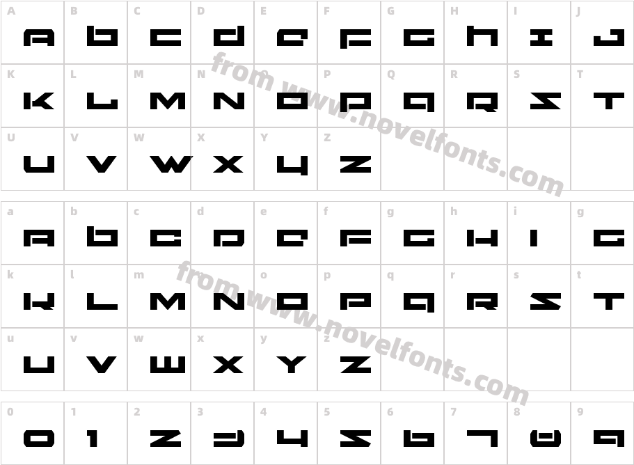 Ninjabot ExpandedCharacter Map