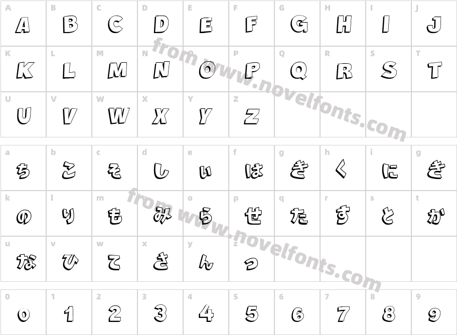 Nipponika CartoonCharacter Map