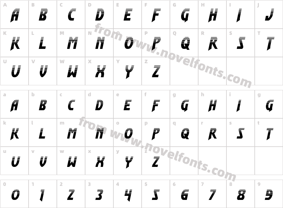 Flash Rogers HalftoneCharacter Map